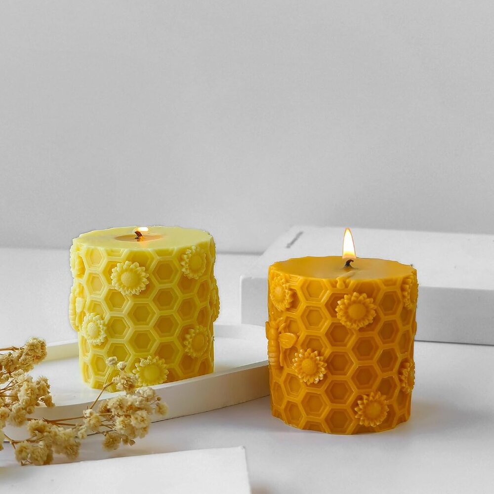 Honeybee Honeycomb & Animal Candle & Resin Casting Molds - 3D Silicone Molds for - Picture 4 of 6